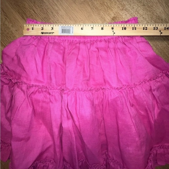 Hill‎ House Pink Woman’s Skirt Size Medium 100% Linen with a cotton lining - Picture 4 of 7